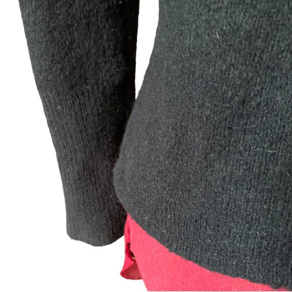 JACOB - Black sweater - Wool Blend Knit - Boat neckline - Small - Picture 6 of 9